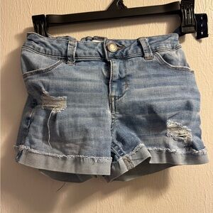 SO Light Blue Distressed Jean Shorts